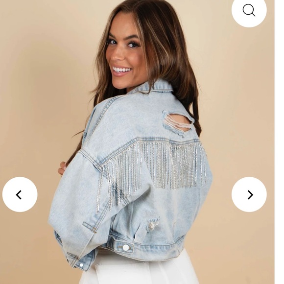 Bling Jean Jacket 🪩💖 - Picture 3 of 11